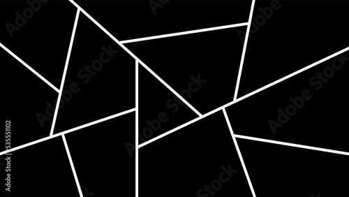 Photo frames. Blank photo collage template made of many parts.