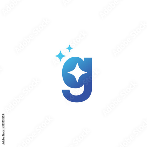 Letter G for cleaning service or car detailing logo