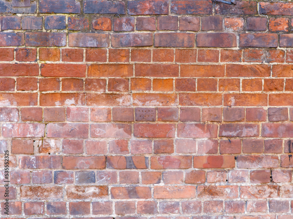 Fototapeta premium old red brick wall texture background.