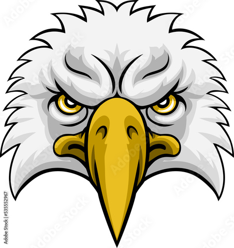 Eagle Head Mascot Face