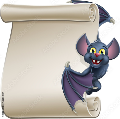 Halloween Vampire Bat Carto...