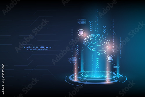 Hi-tech digital technology futuristic circuit digital.Abstract futuristic design.Artificial intelligence technology.Modern futuristic design.Data analysis in futuristic concept.Vector illustration.