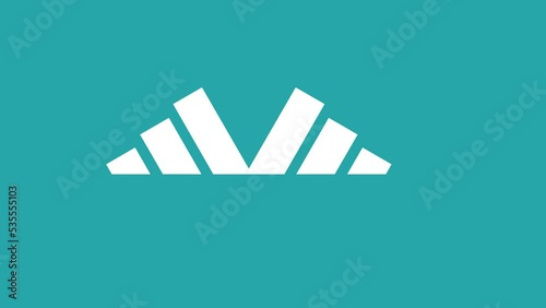 Futuristic concept of elements shape transition for LOGO background