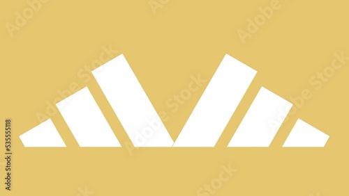 Futuristic concept of elements shape transition for LOGO background