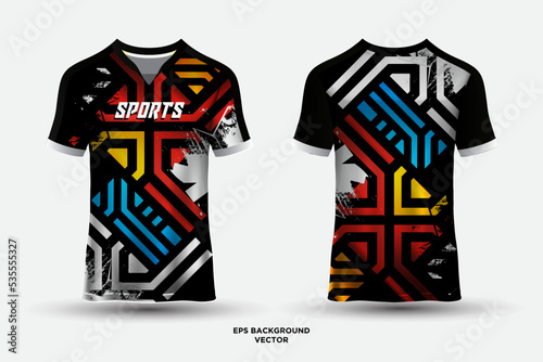 Fantastic jersey design suitable for sports, racing, soccer, gaming and esports vector