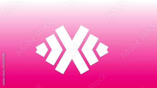 Futuristic concept of elements shape transition for LOGO  background