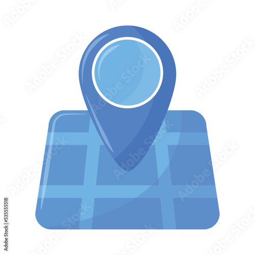 map location pin in glassmorphism