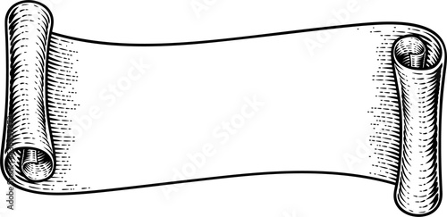 Scroll Vintage Flag Paper B...