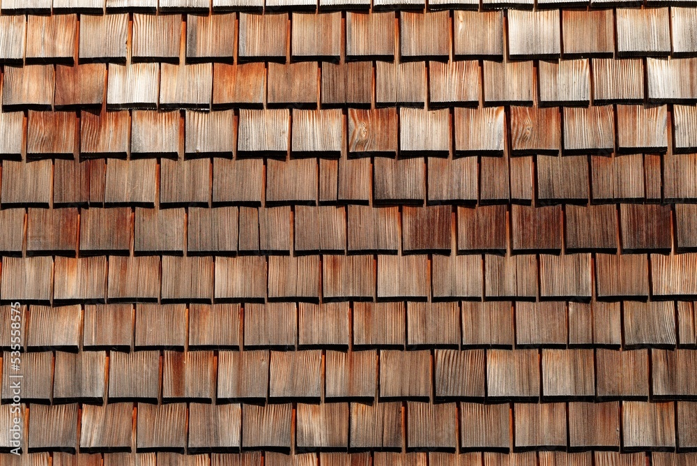 Texture of wooden tile roof in Schwarzwald, Germany Texture of wooden tile roof in Schwarzwald, Germany