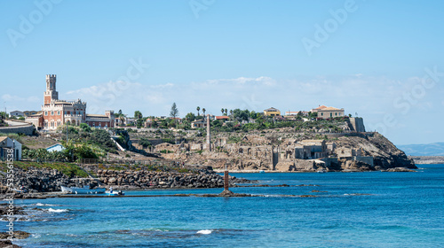 Fototapeta Naklejka Na Ścianę i Meble -  The castle and the old tonnara of Portopalo of Capo Passero