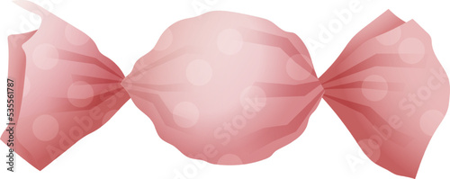 Wrapped candy. Hard sweet caramel in foil pack