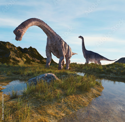 Fototapeta Naklejka Na Ścianę i Meble -  Brachiosaurus nature