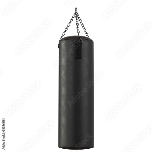 Photos 3d rendering illustration of a boxing bag