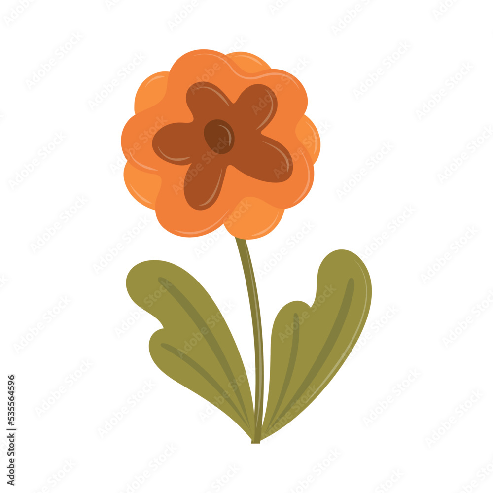 flower and leaf icon flower and leaf icon