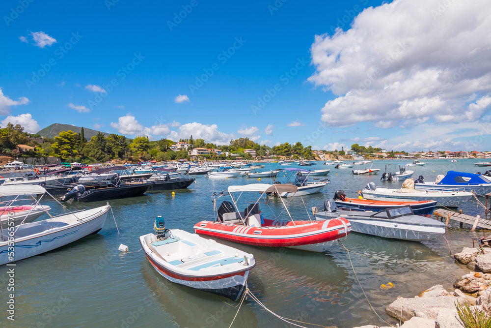 Boats near Cameo island, Greece