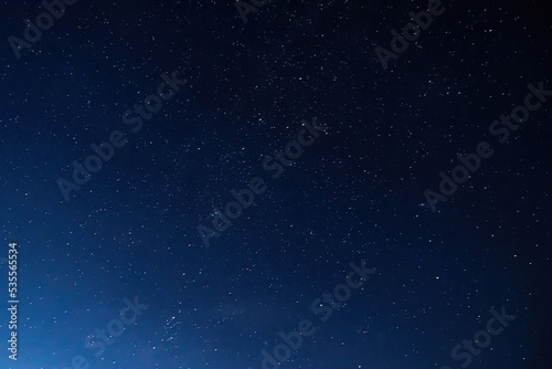 Night starry sky. Constellations and nebulae in space. Astronomy  space observation and exploration of universe. Natural background.