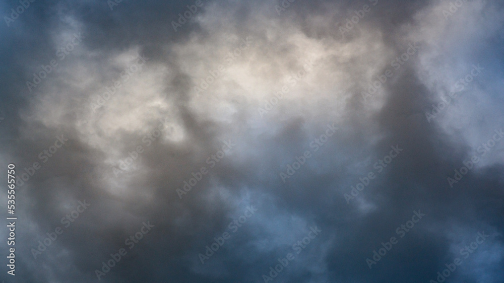 Texture of bright blue dramatic cloudy sky. Texture of bright blue dramatic cloudy sky.