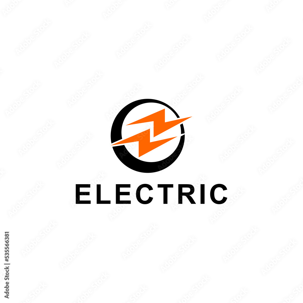 Electric Logo Design Concept Template Electric Logo Design Concept Template