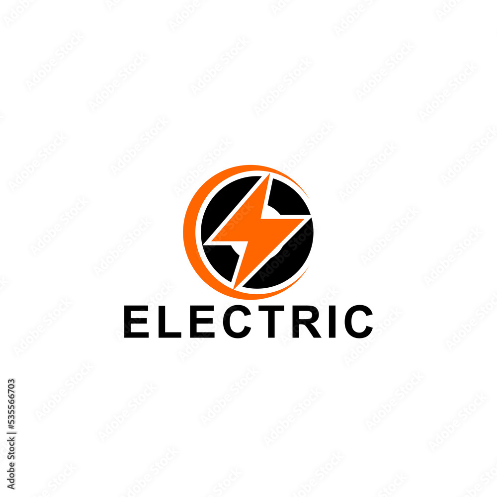 Electric Logo Design Concept Template Electric Logo Design Concept Template