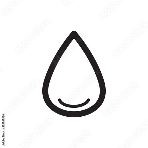 Water Drop Icon Vector Illustration