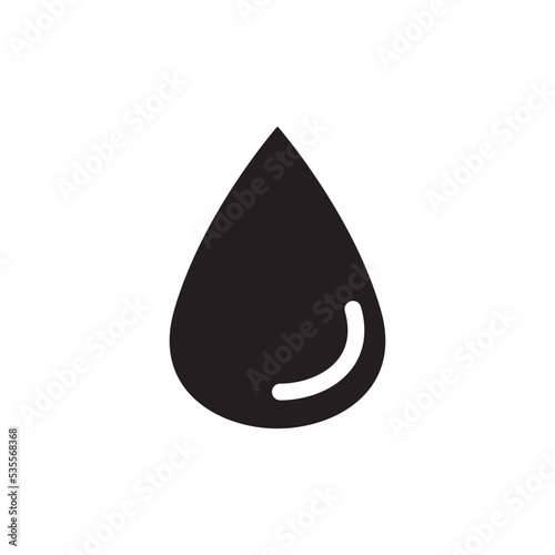 Water Drop Icon Vector Illustration