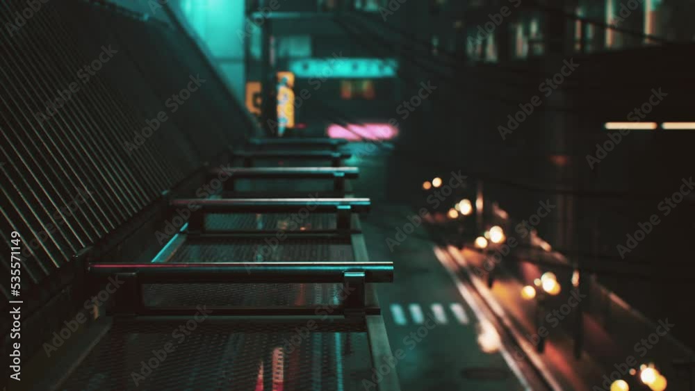 night scene of japan city with neon lights night scene of japan city with neon lights