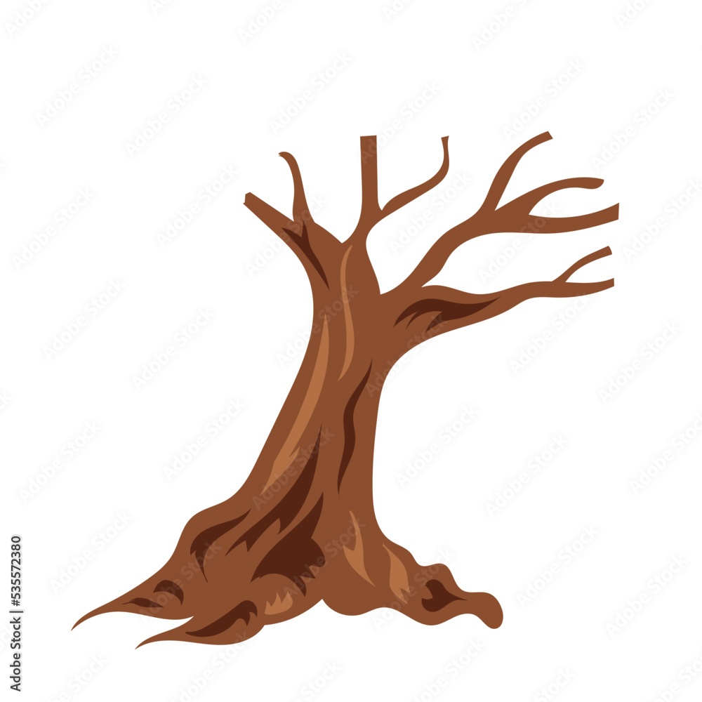 Fototapeta premium big dead tree silhouette