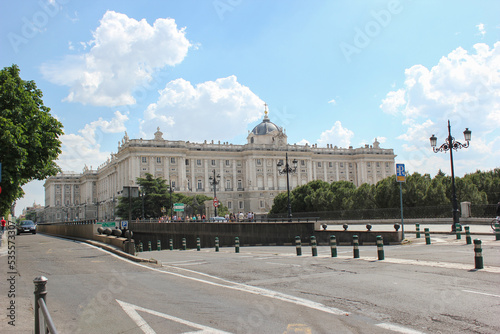 Royal Palace of Spain in Madrid, seen from Paseo del Pintor Rosales street photo
