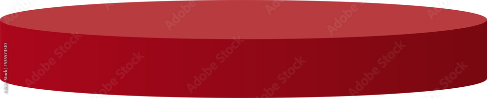red podiums 3d.