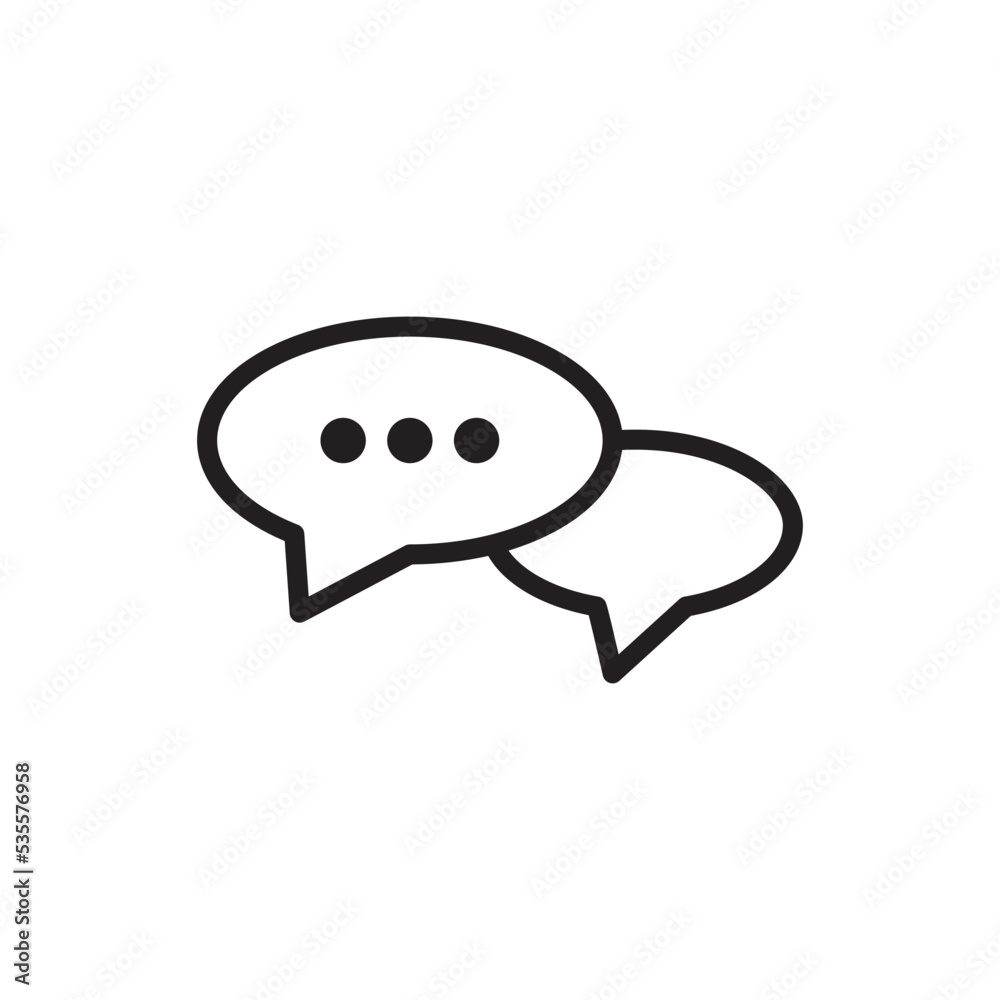 Chat Speech Bubble Icon Vector Illustration Design Chat Speech Bubble Icon Vector Illustration Design