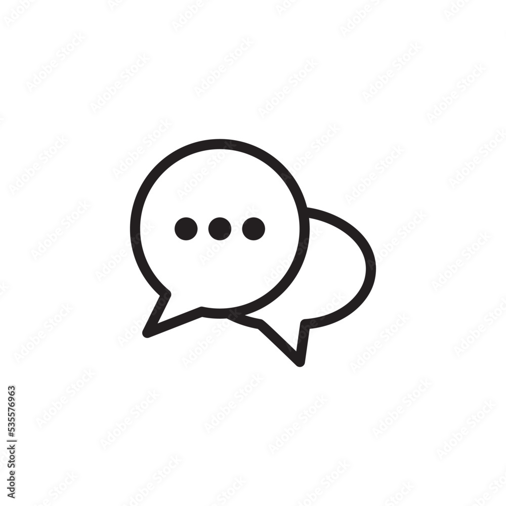 Chat Speech Bubble Icon Vector Illustration Design Chat Speech Bubble Icon Vector Illustration Design
