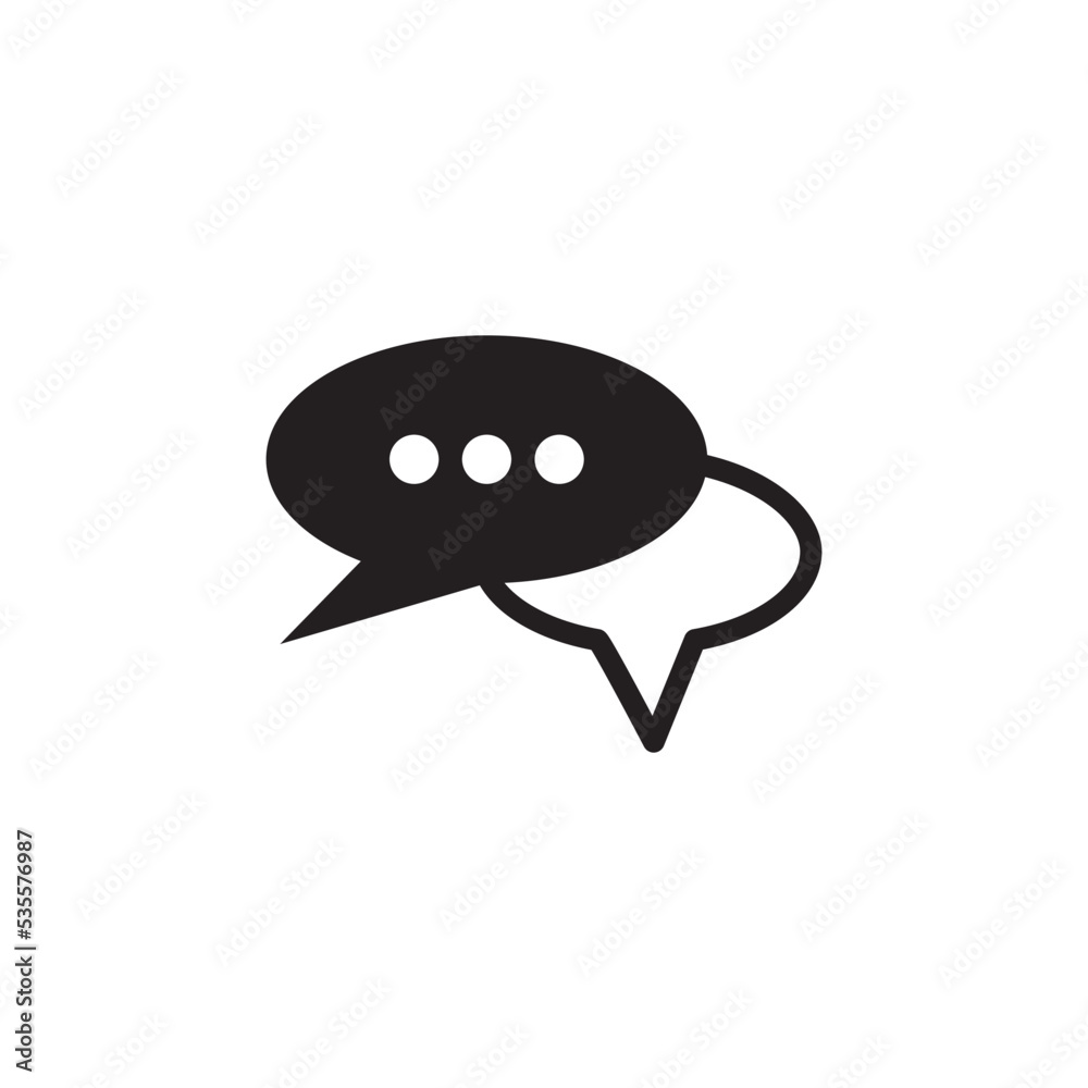 Chat Speech Bubble Icon Vector Illustration Design Chat Speech Bubble Icon Vector Illustration Design