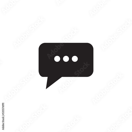 Chat Speech Bubble Icon Vector Illustration Design