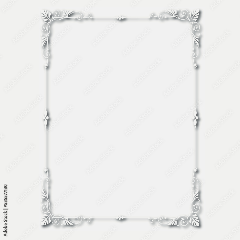 Frame, in the style of an ornament, Vector illustration eps 10, Art. Frame, in the style of an ornament, Vector illustration eps 10, Art.