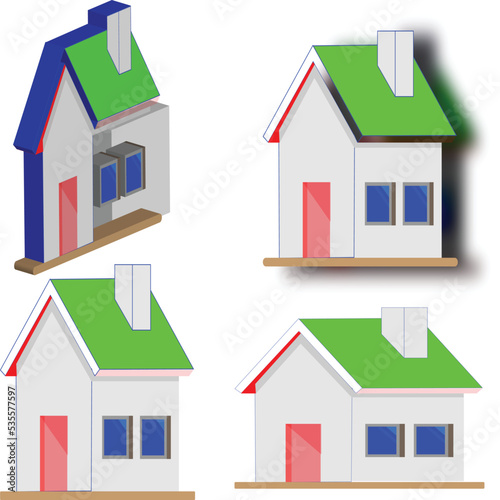 HOUSE VECTOR BULDINGS MODERN 
