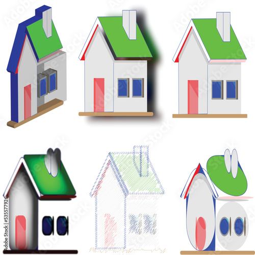 HOUSE VECTOR BULDINGS MODERN 