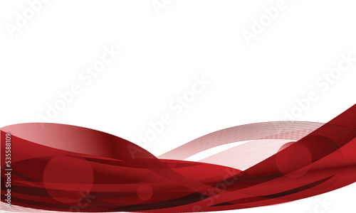 Abstract wavy red backdrop design background © Rizky
