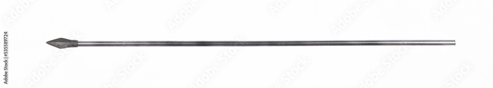 silver arrow isolated on white background