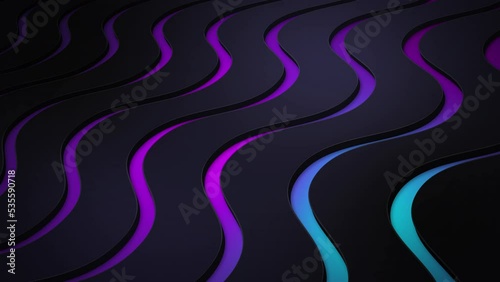 colorful background wave animation. Intro, titles, opener, presentation. Seamless loop. Dynamic animation for business