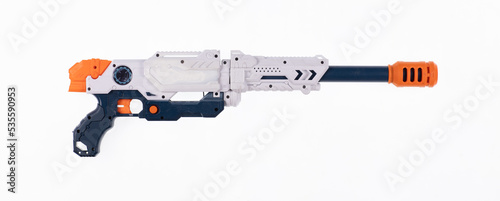 Obraz na płótnie toy blaster isolated on white background