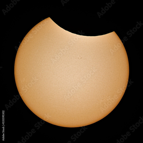 Partial solar eclipse - Jun 10, 2021 - Warsaw, Poland photo