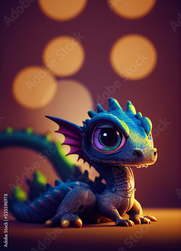 Cute baby dragon