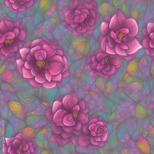 Flower wallpapar, seamless, tile, tiling photo