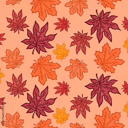 Autumn Leaves Illustration Background