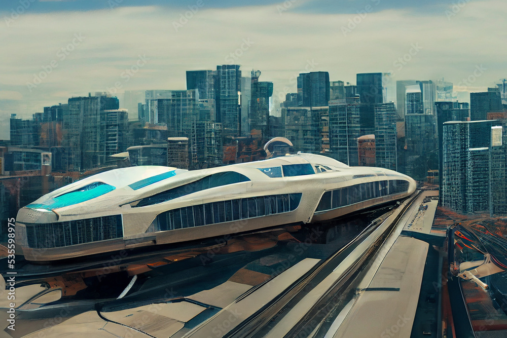 Illustration of City of the Future 2044 Illustration of City of the Future 2044