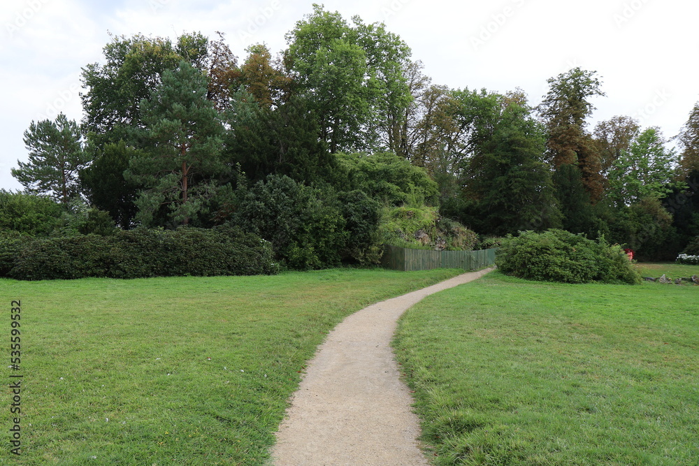 Le jardin anglais, château de Fontainebleau, ville de Fontainebleau, département de Seine et Marne, France