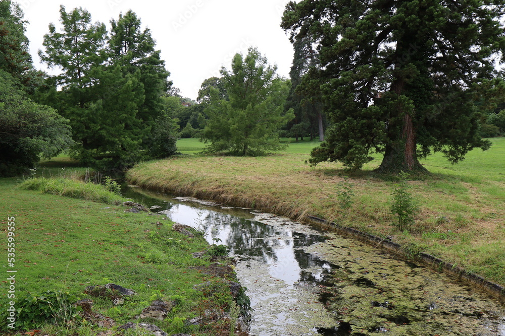 Le jardin anglais, château de Fontainebleau, ville de Fontainebleau, département de Seine et Marne, France