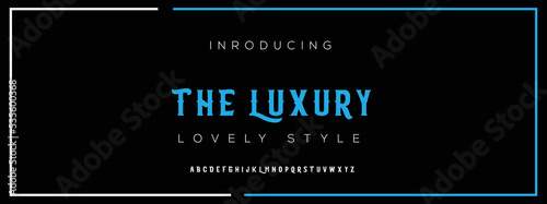 LUXURY new minimal tech Letter Alphabet Fonts Logo design and Luxury vector typeface design. Great artwork.