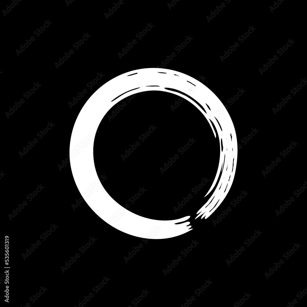 Zen Circle Icon Symbol. Zen Illustration for Logo, Art Frame, Art Illustration, Website or Graphic Design Element. Vector Illustration Zen Circle Icon Symbol. Zen Illustration for Logo, Art Frame, Art Illustration, Website or Graphic Design Element. Vector Illustration
