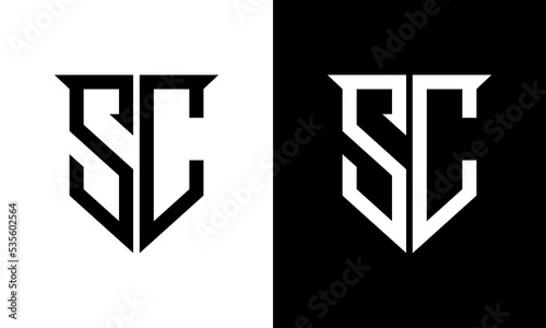 letter sc logo design